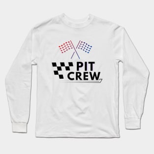 Pit Crew Race Car Parties Parents Pit Racing Drag Dress T-Shirt Long Sleeve T-Shirt